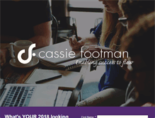 Tablet Screenshot of cassiefootman.com